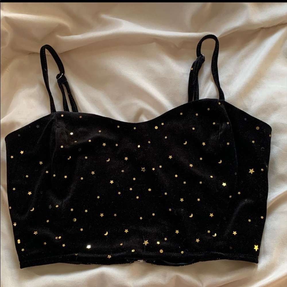 Homecoming honolulu velvet crop top